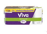 Toalhas de papel Viva Signature Cloth 8 Triple Rolls (= 24 Reg)