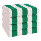 Toalhas de praia American Soft Linen Cabana Listrada, Pacote com 4