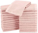 Toalhas de rosto Amazon Basics 100% algodão, extra absorventes, pacote com 24