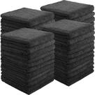 Toalhas de salão Panelee Microfibra Absorvente 40x72cm Pretas x36