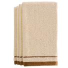 Toalhas Fingertip Creative Scents, pacote com 4, 28 x 46 cm, creme