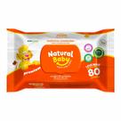 Toalhas Lenços Umedecidos Natural Baby 80un - Evergreen