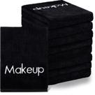 Toalhas removedoras de maquiagem Shimeyao Microfiber, pacote com 20, 33x33cm, pretas