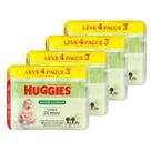 Toalhas Umedecidas Huggies Higiene Superior - 4 Pacotes com 48 Toalhas - 192 Toalhas