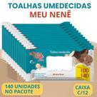 Toalhas Umedecidas Pague 100 Leve 140 MEU NENÊ - Kit Com 12 Unidades