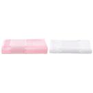 Toalhas Velour Bella Pra Bordar Lavabo cor Rosa e Branca