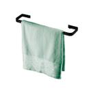 Toalheiro 30cm suporte porta toalha rosto Preto Fosco Future 2306PT Toalheiro 30cm suporte porta toalha rosto Preto Fosco Future 2306PT