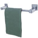 Toalheiro Aço Inox 30cm Suporte Porta Toalha De Rosto Lavabo Azaléia