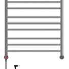 Toalheiro Aquecido Belle Inox Bivolt e Bilateral