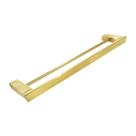 Toalheiro de Banho Duplo Dourado Brilho em Inox Toalheiro de Banho Duplo Dourado Brilho em Inox