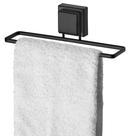 Toalheiro de lavabo 25cm com ventosa - preto fosco
