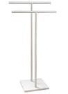 Toalheiro de pé EADOT de 40 cm em forma de T duplo com base de mármore