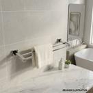Toalheiro Duplo Linear Athena Meber Metais