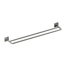 Toalheiro Duplo Quada Niquel Escovado 60cm - Crismoe