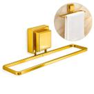 Toalheiro Lavabo Banheiro Dourado 25cm Porta Toalha Adesivo Resistente Future