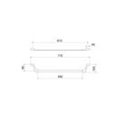 Toalheiro Linear Inverse Barra 2030.C240 Meber Toalheiro Linear Inverse Barra 2030.C240 Meber