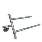 Toalheiro Longo Duplo Cromado Linear Para Toalhas De Banho Toalheiro Longo Duplo Cromado Linear Para Toalhas De Banho