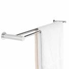 Toalheiro Porta Toalha Duplo Para Banheiro 70cm Inox 304 Ref. RR1013