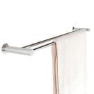 Toalheiro Porta Toalha Duplo Para Banheiro 80cm Inox 304 Ref. RR1014