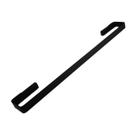 Toalheiro porta toalha rosto spirit zen design simples 300mm (30 cm) preto fosco