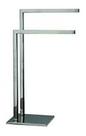 Toalheiro Porta Toalhas De Pia Lavabo Quadrado Duplo Inox