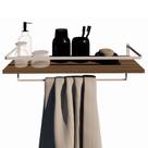 Toalheiro Prateleira Multiuso Moderno Banheiro Lavabo Branco Toalheiro Prateleira Multiuso Moderno Banheiro Lavabo Branco