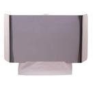 Toalheiro Suporte Porta Papel Dispenser Toalha Interfolhado Frente em Aço Inox Polido Nobre