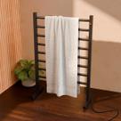 Toalheiro Térmico Alumínio Portátil 80x60x22,5cm 8 Barras Clássico Bivolt Preto Toalheiro Térmico Alumínio Portátil 80x60x22,5cm 8 Barras Clássico Bivolt Preto