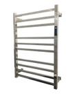 Toalheiro Termico Aquecedor de Toalha Grande Inox Polido com Timer Digital Bivolt Fio Lado Esquerdo