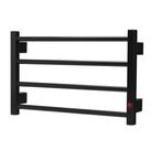 Toalheiro Térmico Elétrico Casuli Quadratto Uno Preto Fosco 127V 220V Lado Direito ou Esquerdo