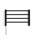 Toalheiro Térmico Flape Preto Para 1 Toalha - Esquerdo 220