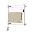 Toalheiro Térmico Grande Quadrado Inox Polido Bivolt Com Controle de Temperatura e Timer Fio Lado Esquerdo