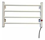 Toalheiro Térmico para Toalhas, Aquecedor Elétrico 4 Barras Branco com Seletor 110 220v