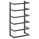 Toalheiro vidaXL Steel para banheiro de parede preto