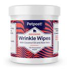 Toalhetes anti-rugas Petpost Bulldog para cães com óleo de coco 100 ct
