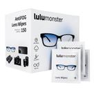 Toalhetes antiembaçantes para lentes Lulumonster 150 pré-umedecidos individualmente