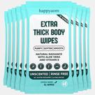 Toalhetes corporais de banho happyaom XL 100 Aloe Vera para mulheres, homens, idosos