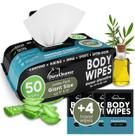 Toalhetes corporais Duracleanse para homens 50 XL sem enxágue, chuveiro e 4 banheiros