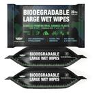 Toalhetes corporais EVERLIT Biodegradáveis Bamboo 20 unidades 20x30 cm