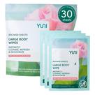 Toalhetes corporais YUNI Beauty Large Rose Pepino 30 unidades Toalhetes corporais YUNI Beauty Large Rose Pepino 30 unidades