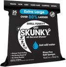 Toalhetes de banho descartáveis sem enxágue Skunky XL 82% maiores