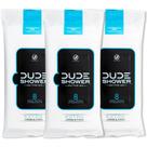 Toalhetes de banho Dude On-The-Go, pacote com 3 x 24 de vitamina E sem perfume