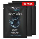 Toalhetes de banho Pure Active 40 embalados individualmente