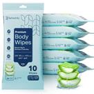 Toalhetes de banho Refreshify 60 XL Toalhetes corporais com aloe e vitamina E Toalhetes de banho Refreshify 60 XL Toalhetes corporais com aloe e vitamina E