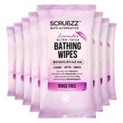 Toalhetes de banho Scrubzz Extra Large 80 descartáveis com aroma de lavanda