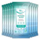 Toalhetes de banho WHYWORRY Ultra Thick Rinse Free 8x12 100 unidades