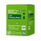 Toalhetes de limpeza de lentes Diamond Wipes HandyClean 200 embalados individualmente