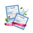 Toalhetes de limpeza La Fresh, sem óleo, Face 'N' Hand, pacote com 50