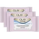 Toalhetes de limpeza para rosto e removedor de maquiagem Olay Cleanse Rose 25x3