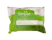 Toalhetes de limpeza Simple Kind to Skin Micellar 25 Wipes x4 Toalhetes de limpeza Simple Kind to Skin Micellar 25 Wipes x4